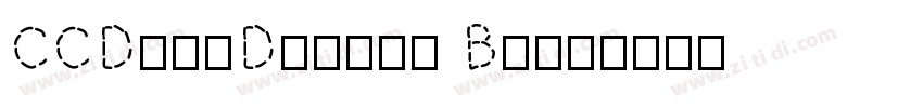 CCDashDecent Bold字体转换